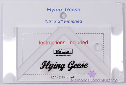 BlocLoc Flying Geese Ruler 1 1/2" x 3"