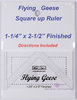BlocLoc Flying Geese Ruler 1 1/4" x 2 1/2"