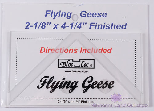 BlocLoc Flying Geese Ruler - 2 1/8" x 4 1/4"