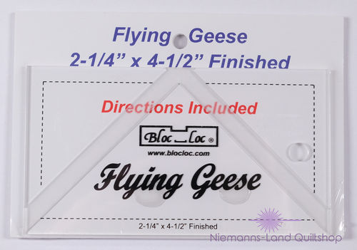 BlocLoc Flying Geese Ruler - 2 1/4" x 4 1/2"