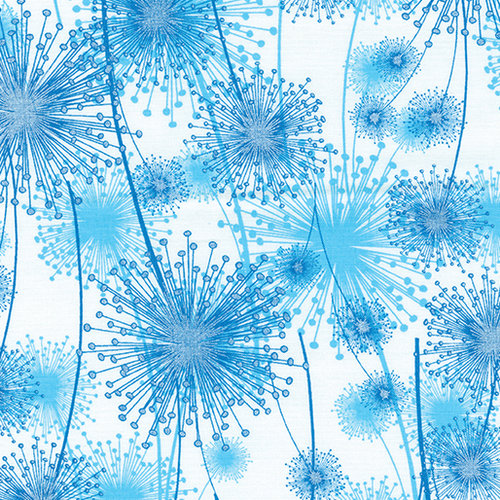 Pearl Reflections - Dandelion Fields - White / Teal