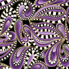 Cat-I-tude Christmas - Paisley Tonal Swirl - Purple