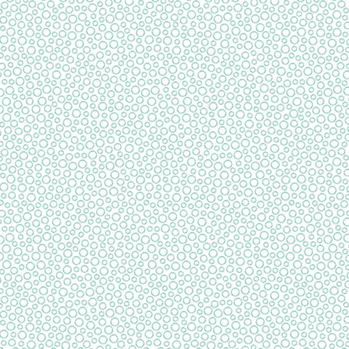 My Happy Place - Circle Dots White / Light Turquoise