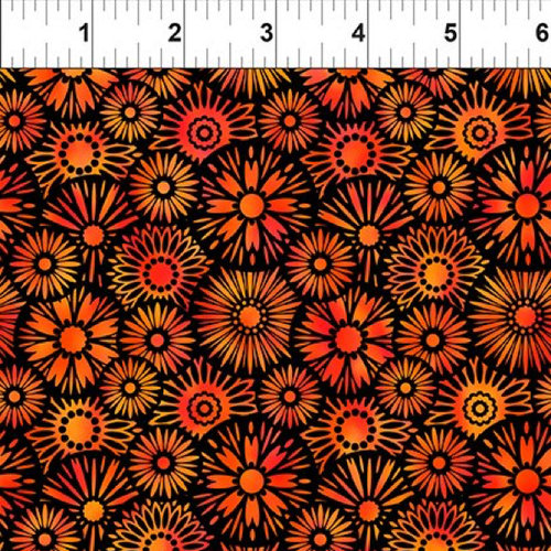 Unusual Garden II	 Blooms - Orange/Black