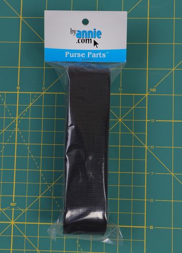 Gurtband 1,5" breit schwarz - 3yds
