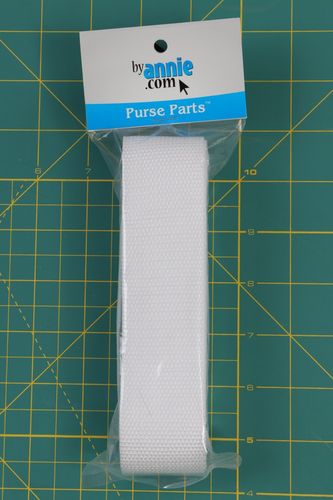 Gurtband 1,5" breit weiß - 3yds