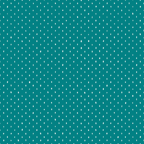 Cotton + Steel Basics - Stitch and Repeat - Teal Fabric