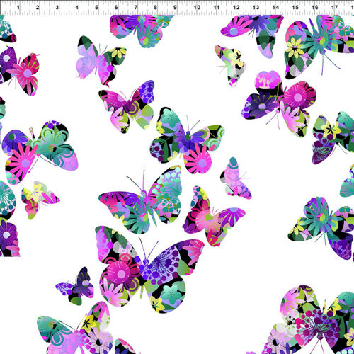 A Groovy Garden - Butterflies Purple