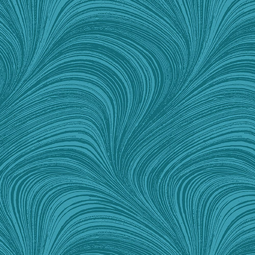 Wave Texture Flanell 108" - Turquoise