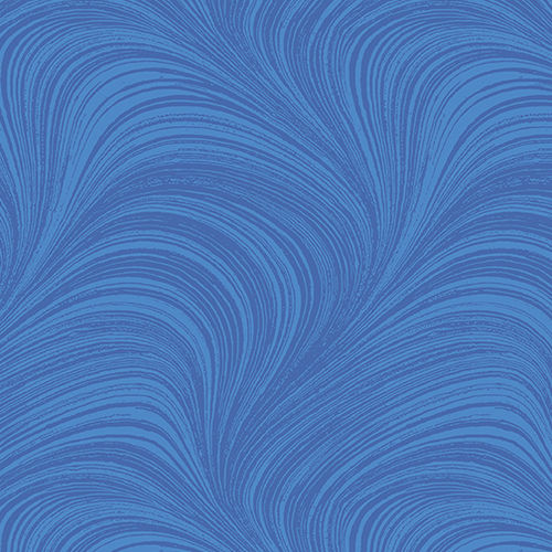 Wave Texture Flanell 108" - Medium Blue