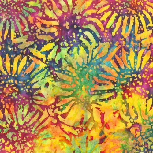 Batik Rückseitenstoff - 2,74m breit - Sonnenblumen