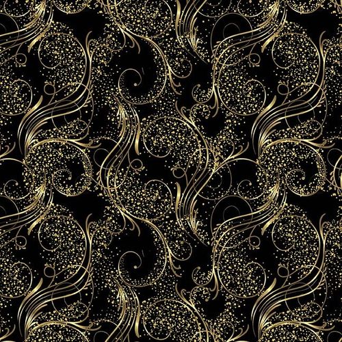 Jingle And Mingle - Golden Swirl Black
