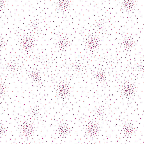 Miniature Minis - Dapple Dots - Purple White Fabric