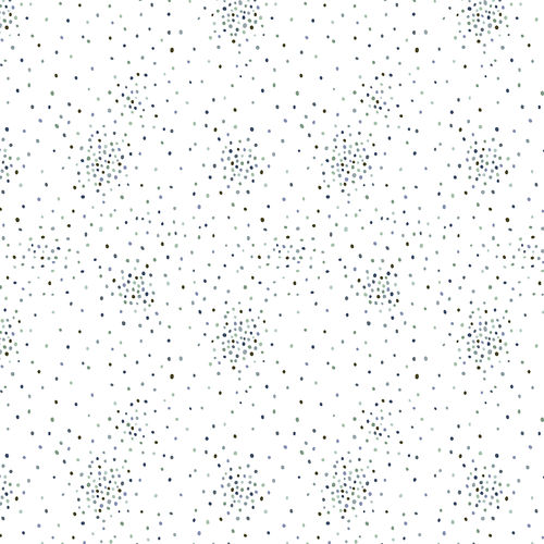Miniature Minis - Dapple Dots - Storm White Fabric